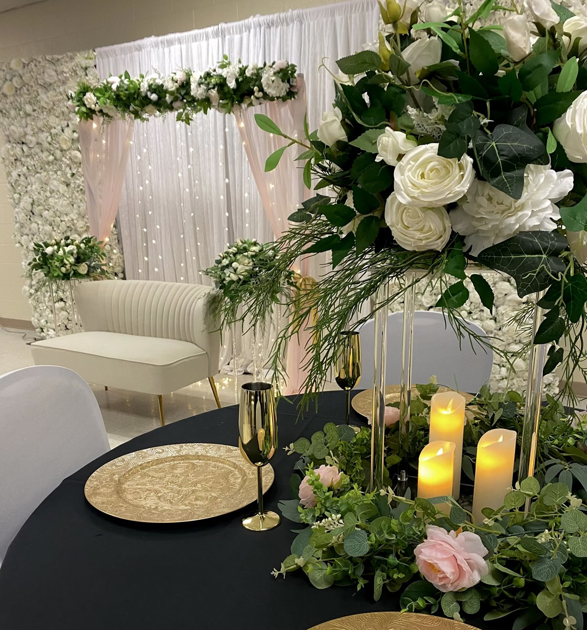 Black White Table Setting